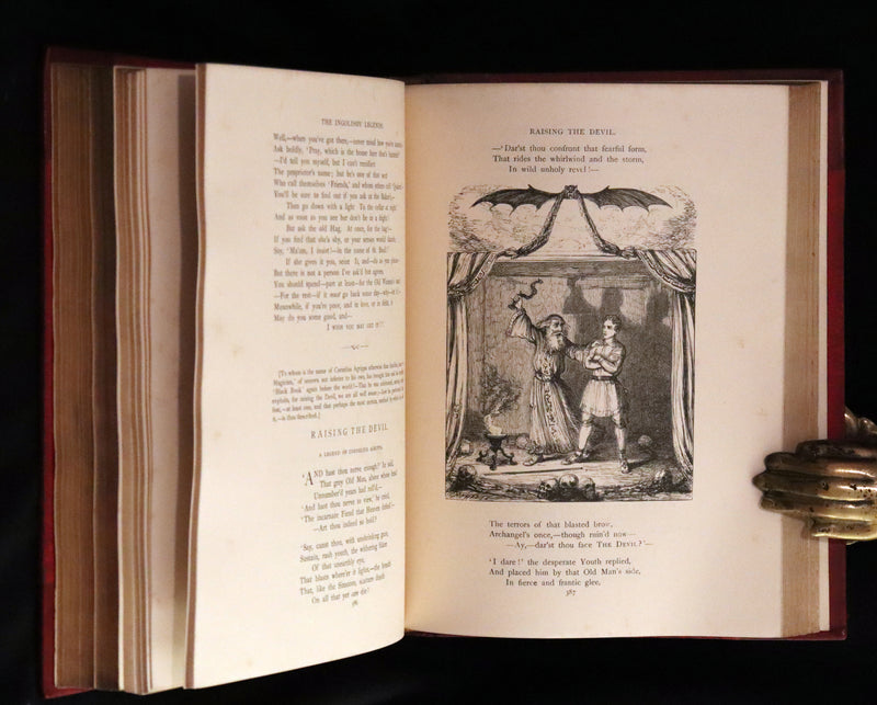 1870 Beautiful Binding - INGOLDSBY LEGENDS Illustrated by Cruikshank, Leech and Tenniel.