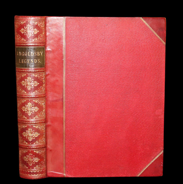 1870 Beautiful Binding - INGOLDSBY LEGENDS Illustrated by Cruikshank, Leech and Tenniel.