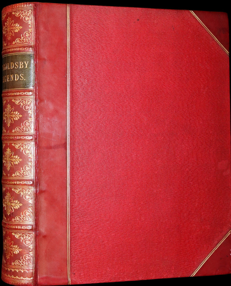 1870 Beautiful Binding - INGOLDSBY LEGENDS Illustrated by Cruikshank, Leech and Tenniel.