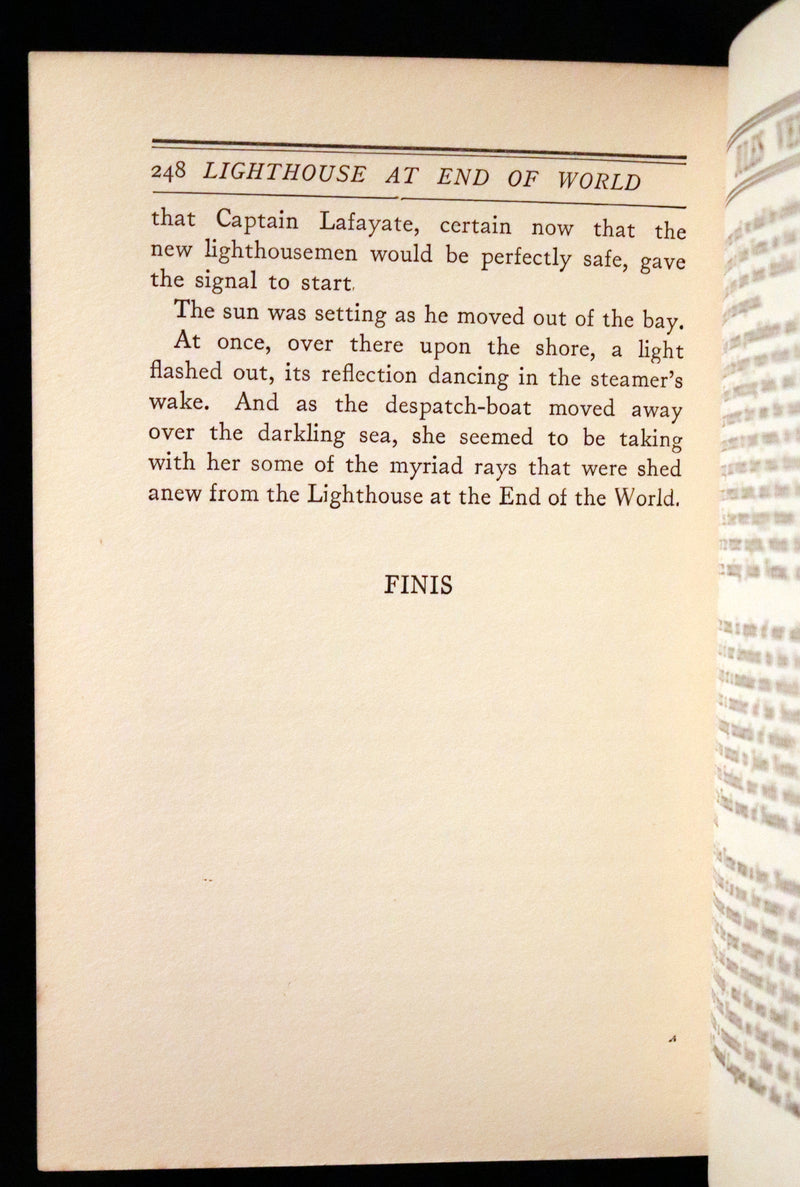 1927 Rare Early Edition - JULES VERNE, The Lighthouse at the End of the World.