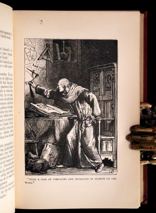 1890 Rare Victorian Book - Notre-Dame or The Bellringer of Paris by Victor Hugo. Gothic.