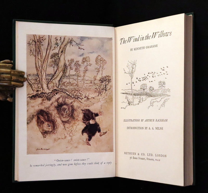 1950 Rare First RACKHAM Edition - The WIND IN THE WILLOWS by Kenneth Grahame.