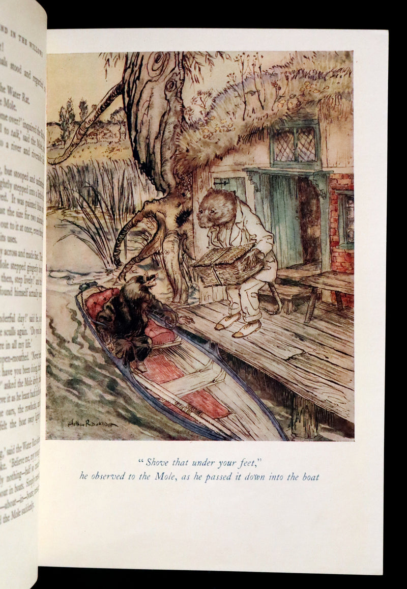 1950 Rare First RACKHAM Edition - The WIND IN THE WILLOWS by Kenneth Grahame.