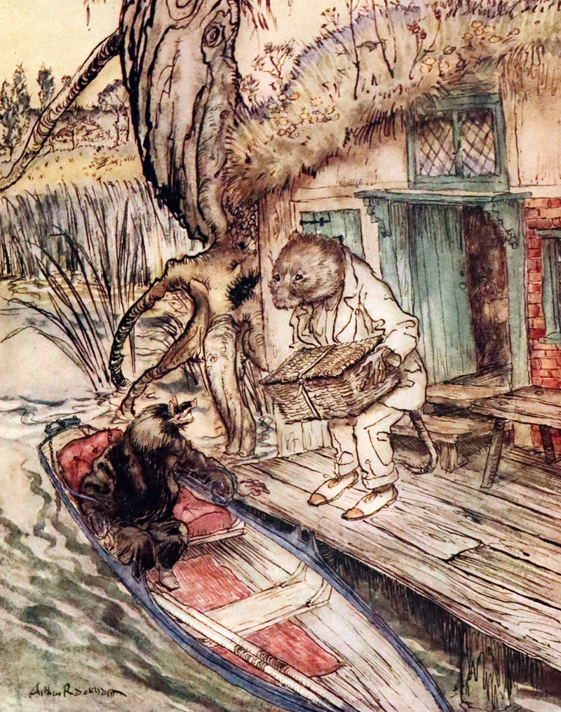 1950 Rare First RACKHAM Edition - The WIND IN THE WILLOWS by Kenneth Grahame.
