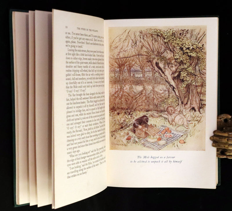 1950 Rare First RACKHAM Edition - The WIND IN THE WILLOWS by Kenneth Grahame.