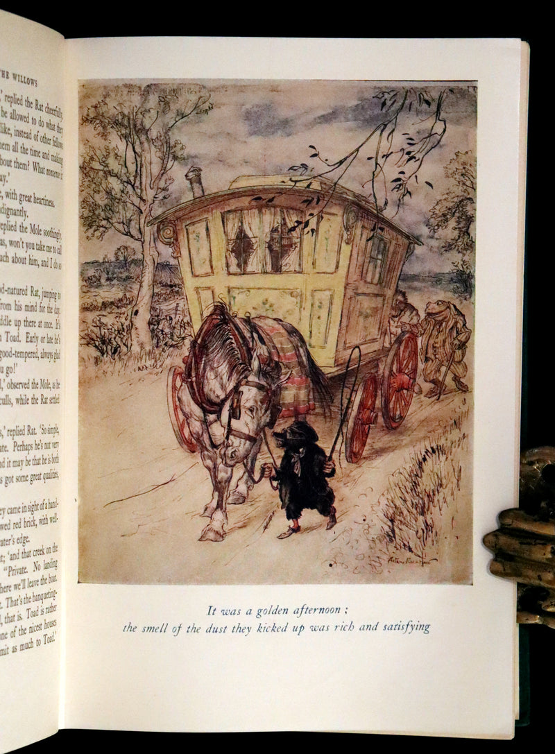 1950 Rare First RACKHAM Edition - The WIND IN THE WILLOWS by Kenneth Grahame.