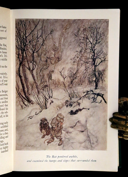 1950 Rare First RACKHAM Edition - The WIND IN THE WILLOWS by Kenneth Grahame.