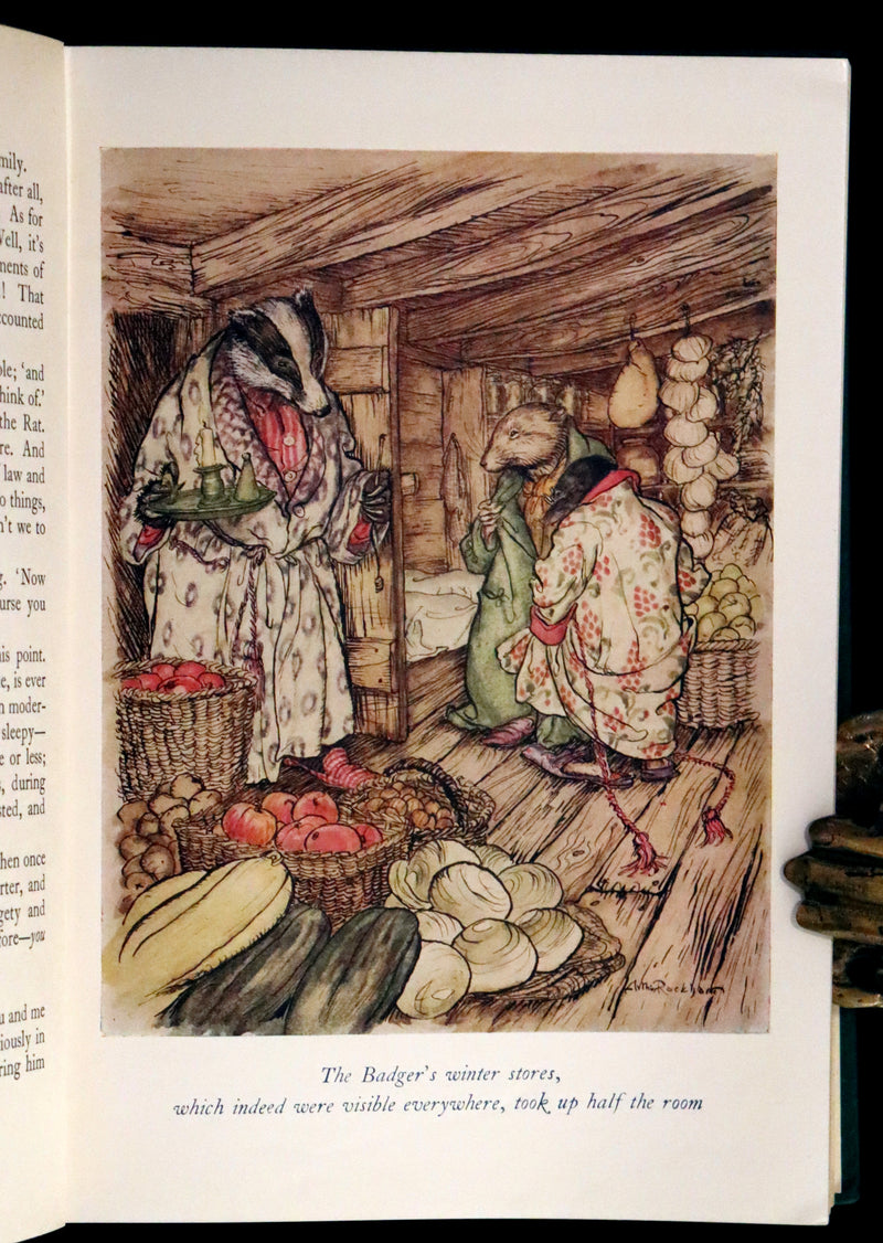 1950 Rare First RACKHAM Edition - The WIND IN THE WILLOWS by Kenneth Grahame.