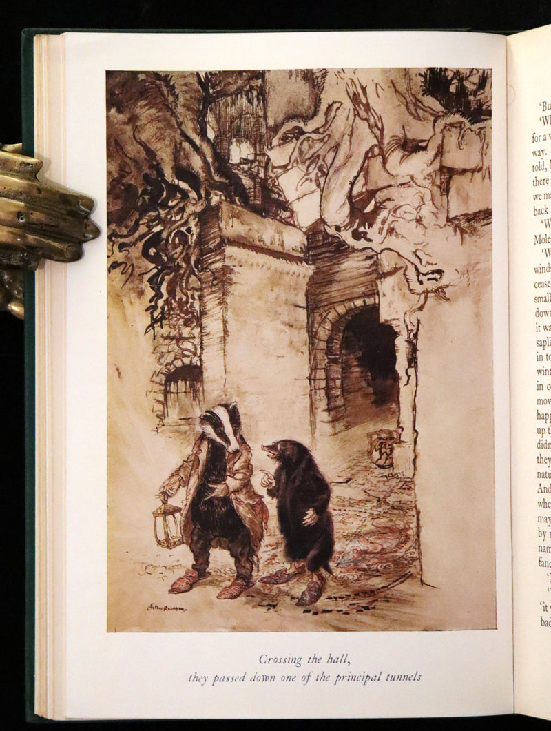 1950 Rare First RACKHAM Edition - The WIND IN THE WILLOWS by Kenneth Grahame.