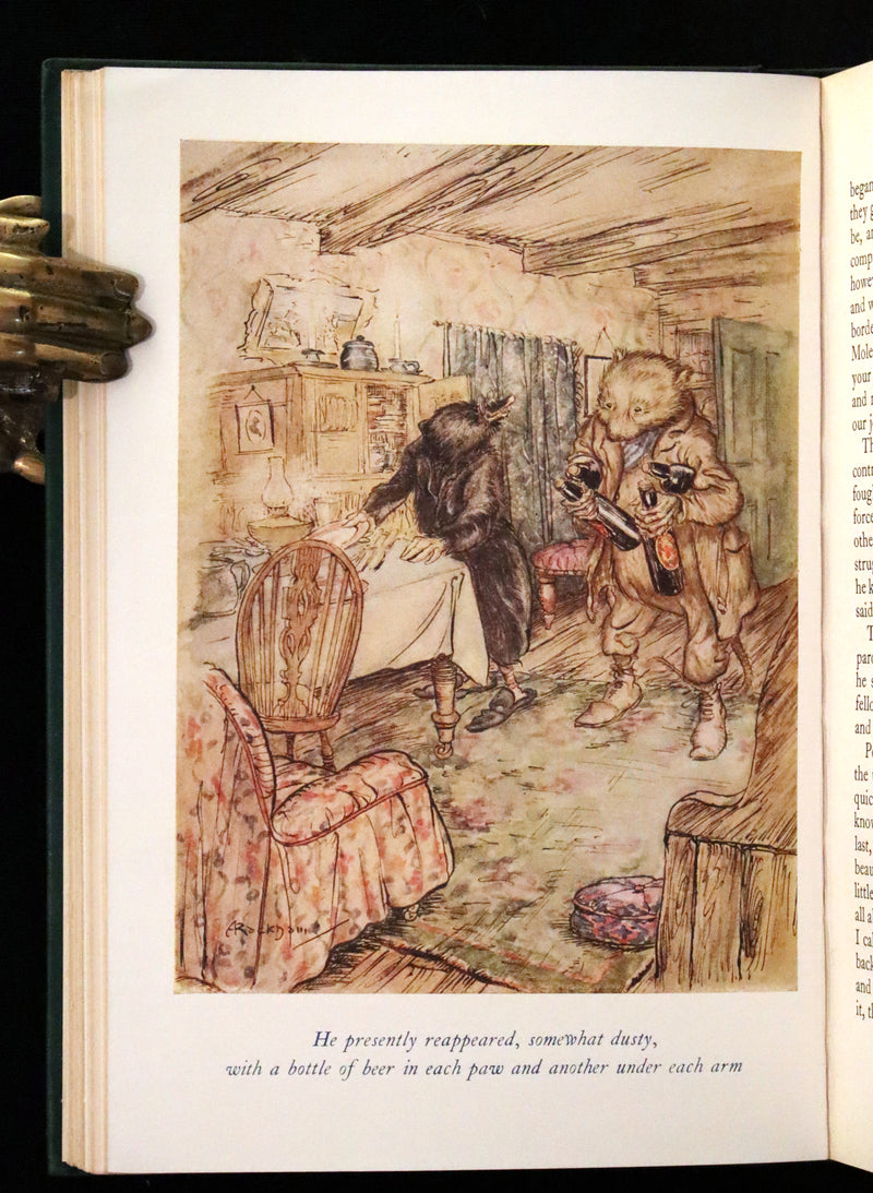 1950 Rare First RACKHAM Edition - The WIND IN THE WILLOWS by Kenneth Grahame.
