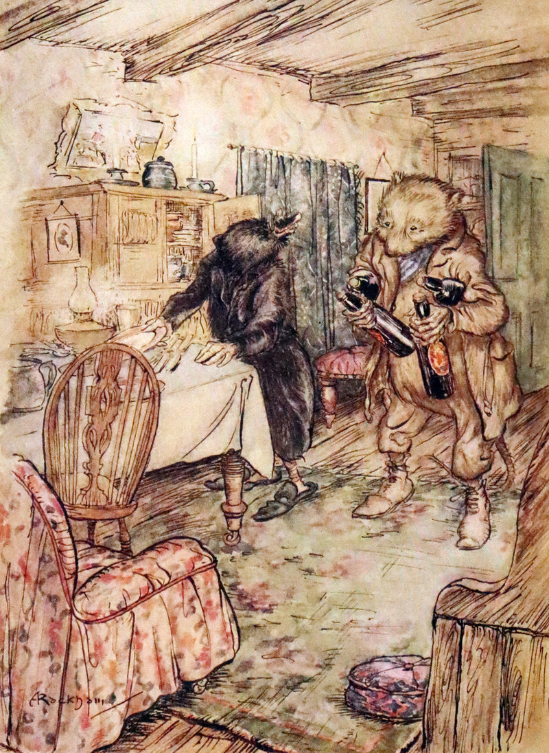 1950 Rare First RACKHAM Edition - The WIND IN THE WILLOWS by Kenneth Grahame.