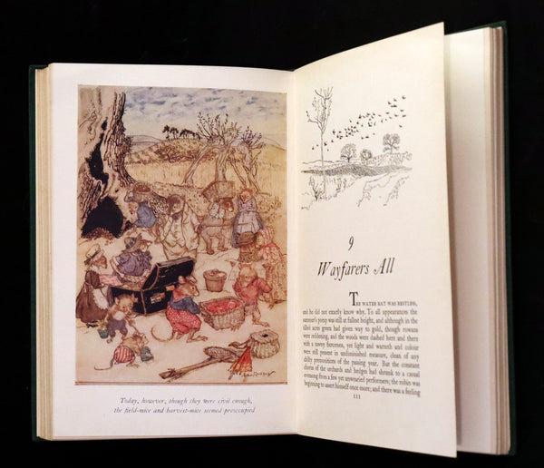 1950 Rare First RACKHAM Edition - The WIND IN THE WILLOWS by Kenneth Grahame.