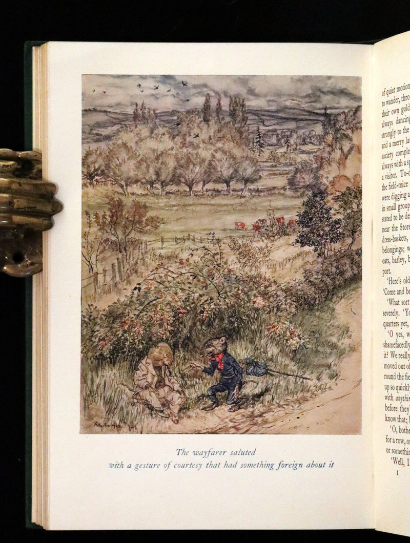 1950 Rare First RACKHAM Edition - The WIND IN THE WILLOWS by Kenneth Grahame.