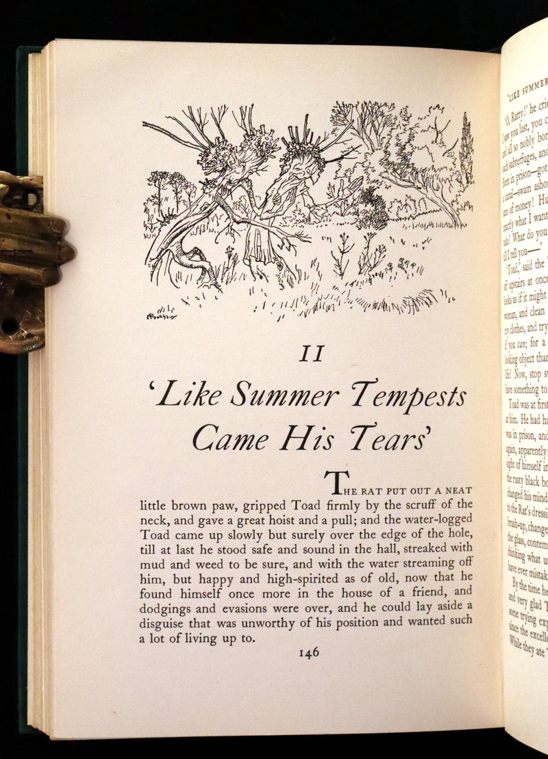 1950 Rare First RACKHAM Edition - The WIND IN THE WILLOWS by Kenneth Grahame.