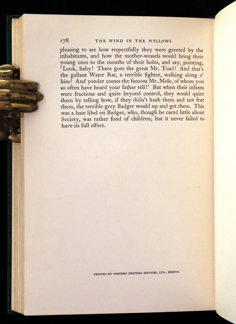 1950 Rare First RACKHAM Edition - The WIND IN THE WILLOWS by Kenneth Grahame.
