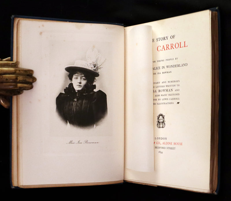 1899 First Edition - The Story of Lewis Carroll. Told for young people by the real Alice in Wonderland, Miss Isa Bowman.