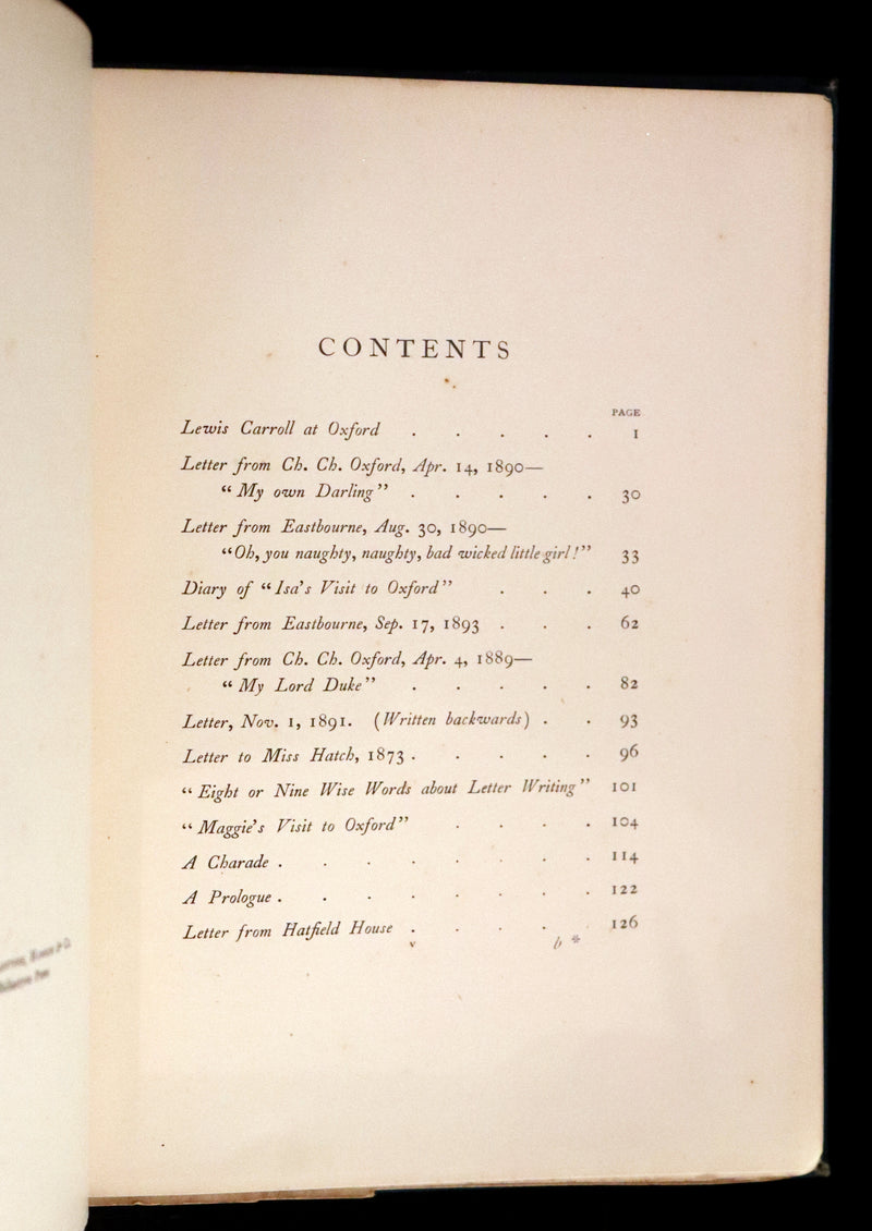 1899 First Edition - The Story of Lewis Carroll. Told for young people by the real Alice in Wonderland, Miss Isa Bowman.