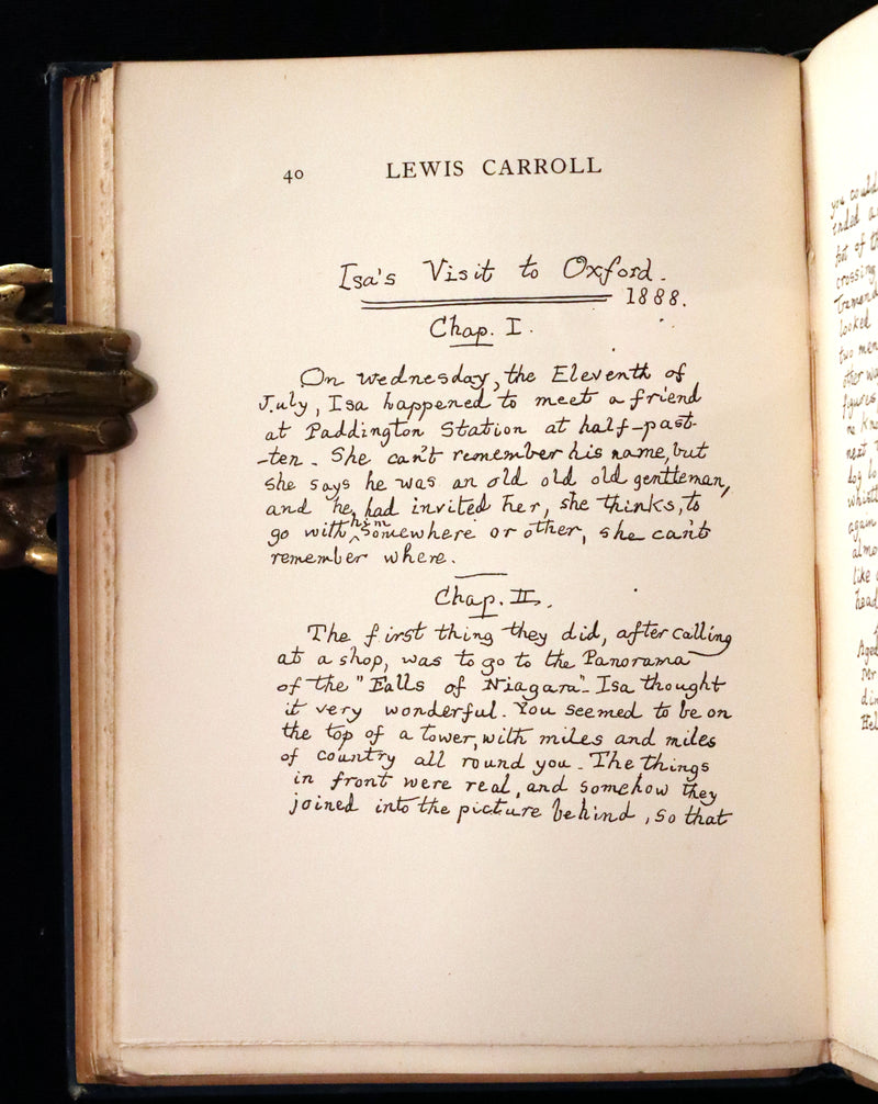 1899 First Edition - The Story of Lewis Carroll. Told for young people by the real Alice in Wonderland, Miss Isa Bowman.
