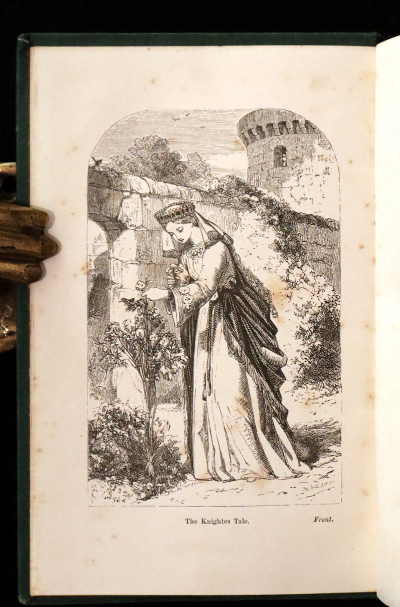 1867 Rare Victorian Book - The Canterbury Tales by Chaucer illustrated by Corbould.