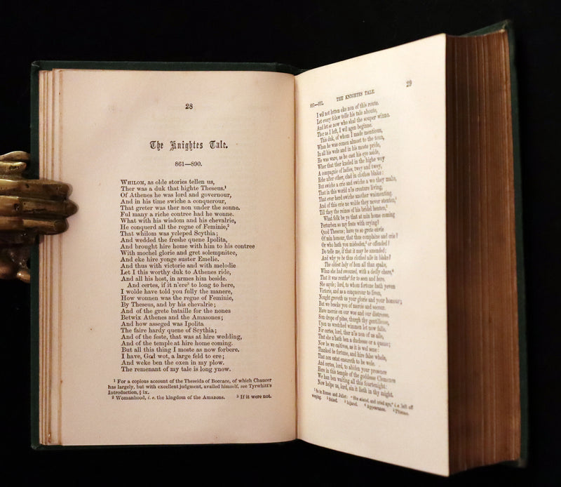 1867 Rare Victorian Book - The Canterbury Tales by Chaucer illustrated by Corbould.