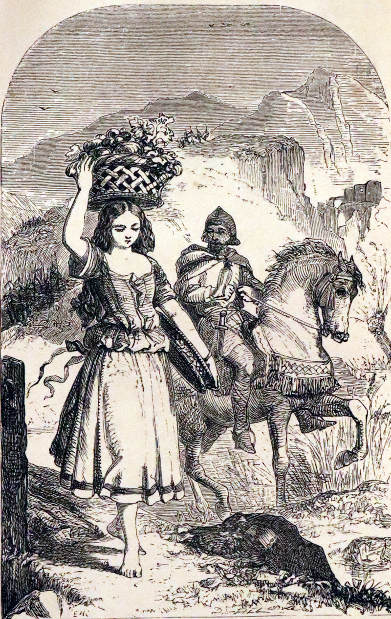 1867 Rare Victorian Book - The Canterbury Tales by Chaucer illustrated by Corbould.