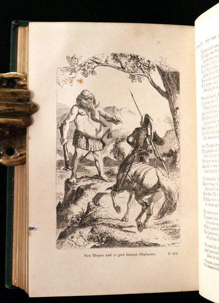 1867 Rare Victorian Book - The Canterbury Tales by Chaucer illustrated by Corbould.