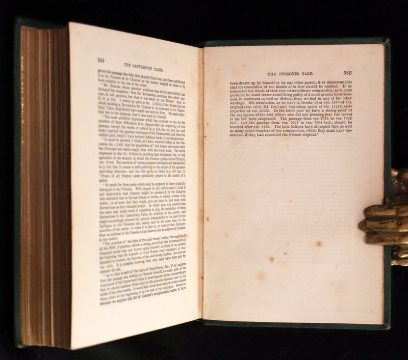 1867 Rare Victorian Book - The Canterbury Tales by Chaucer illustrated by Corbould.