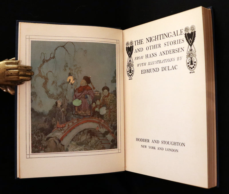 1911 Rare First Edition - The Nightingale and Other Stories from Andersen, Illustrated By Edmund Dulac.