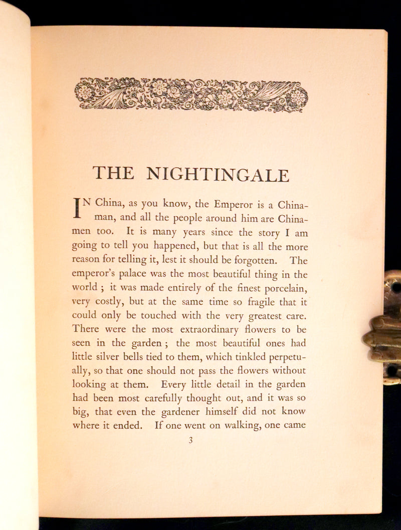 1911 Rare First Edition - The Nightingale and Other Stories from Andersen, Illustrated By Edmund Dulac.