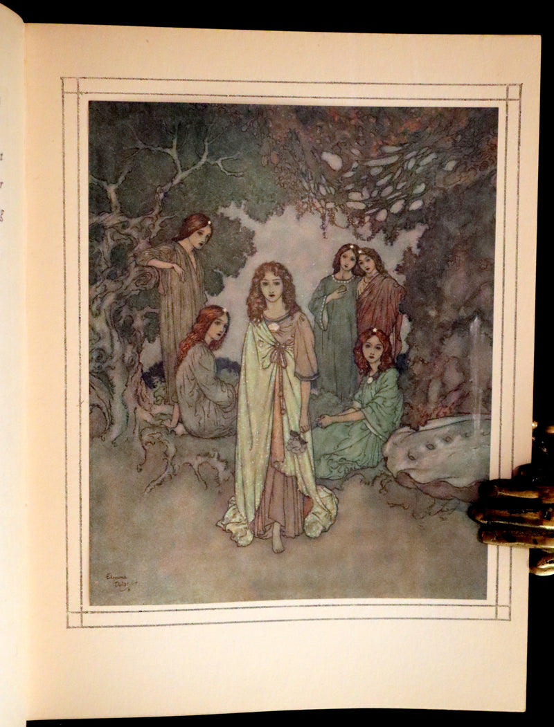 1911 Rare First Edition - The Nightingale and Other Stories from Andersen, Illustrated By Edmund Dulac.