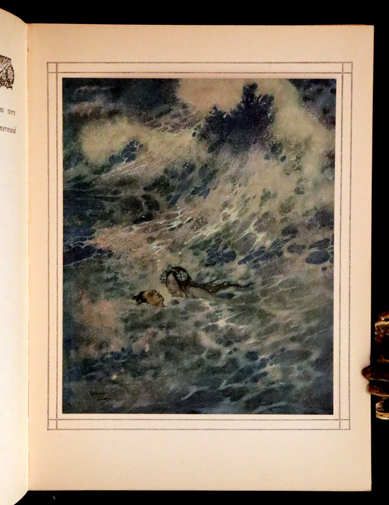 1911 Rare First Edition - The Nightingale and Other Stories from Andersen, Illustrated By Edmund Dulac.