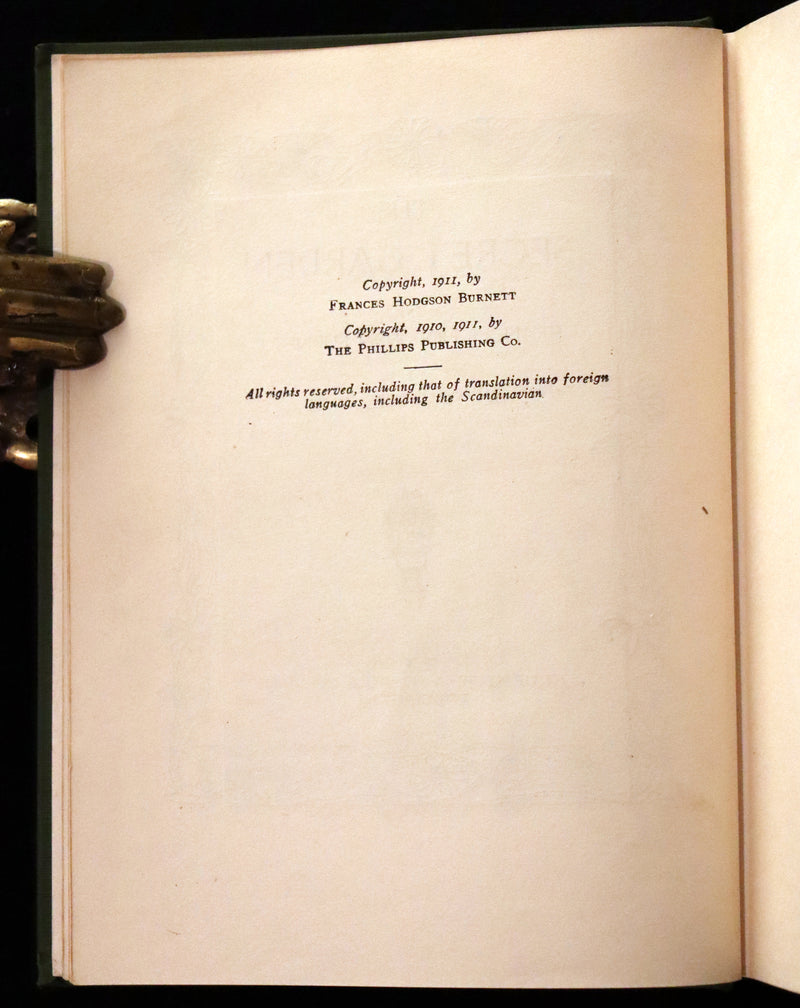 1911 Rare First Edition Book - The SECRET GARDEN by Frances Hodgson Burnett.
