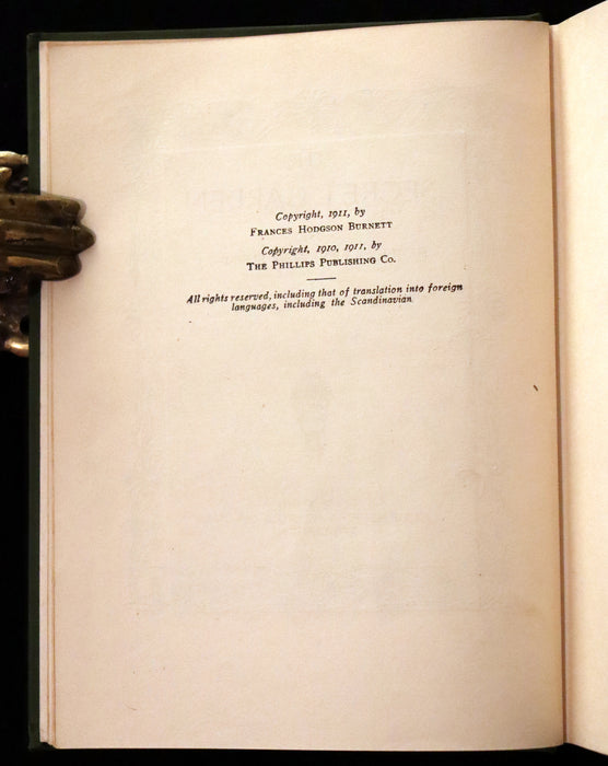 1911 Rare First Edition Book - The SECRET GARDEN by Frances Hodgson Burnett.