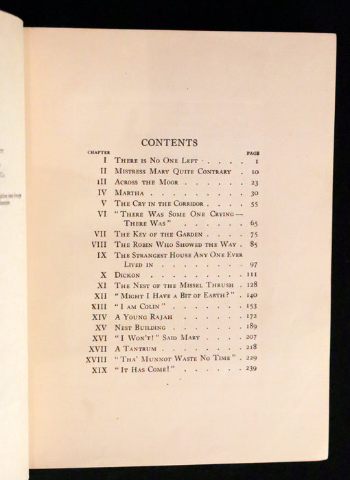 1911 Rare First Edition Book - The SECRET GARDEN by Frances Hodgson Burnett.