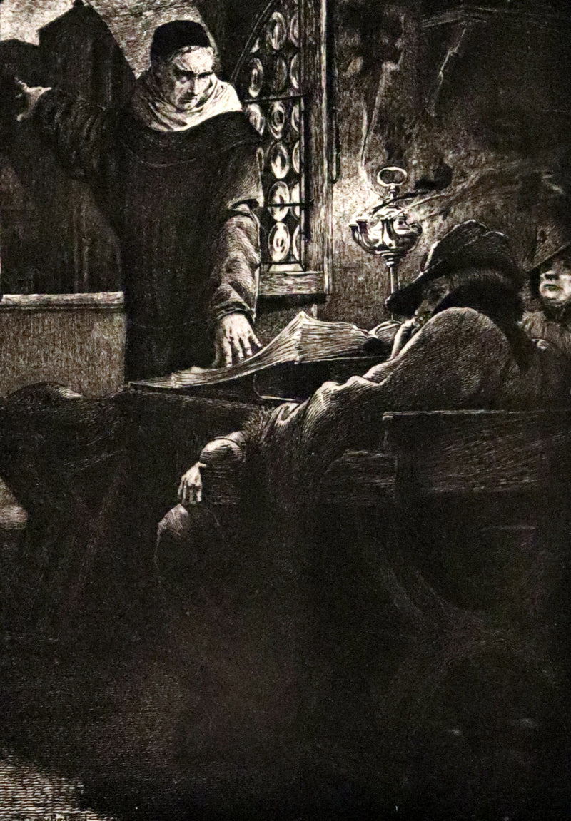 1897 Rare Victorian Book set - NOTRE-DAME de Paris, The Hunchback of Notre-Dame by Victor Hugo. Gothic.