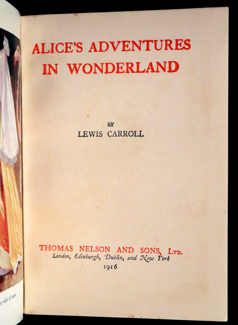 1916 Scarce Edition - Alice's Adventures in Wonderland illustrated by Harry Rountree.