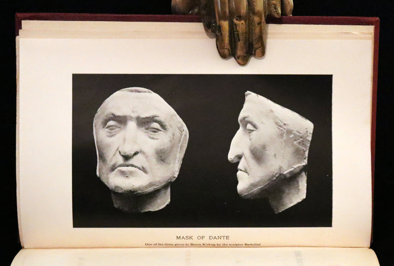 1899 Rare fine Dante book set in Bookcase - The Divina Commedia and Canzoniere translated by Edward Plumptre.