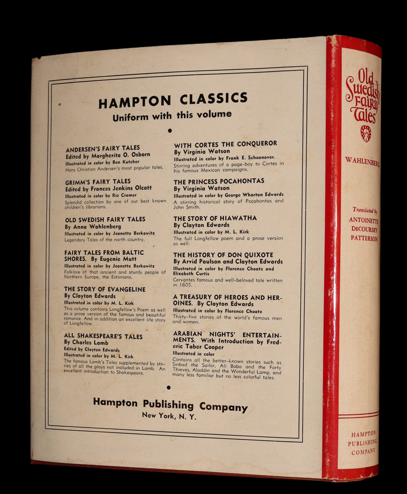 1925 First Edition - Old Swedish Fairy Tales by Anna Wahlenberg Illustrated by Jeannette Berkowitz.