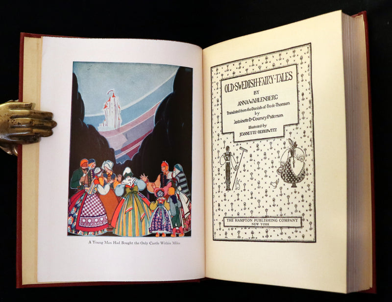 1925 First Edition - Old Swedish Fairy Tales by Anna Wahlenberg Illustrated by Jeannette Berkowitz.