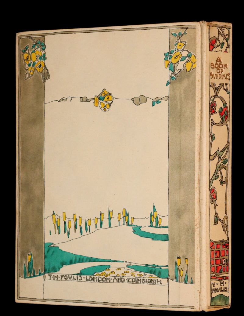 1914 Rare First Edition - A BOOK OF OLD SUNDIALS & THEIR MOTTOES, binding design by Jessie M. King.