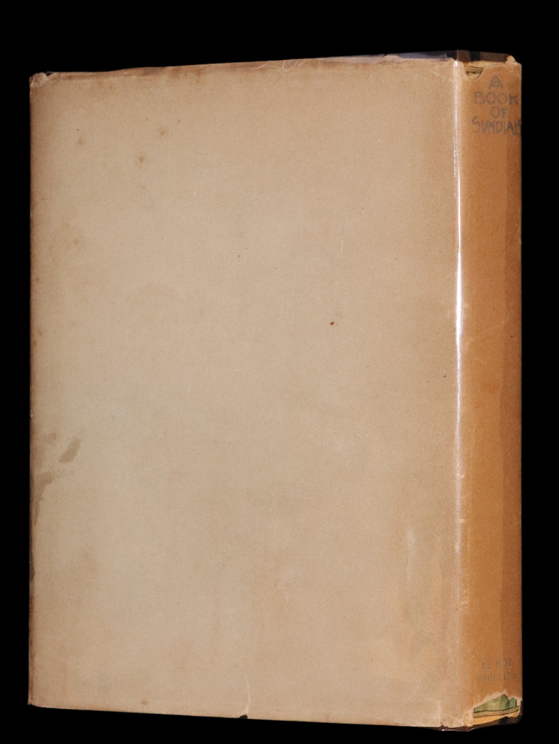 1914 Rare First Edition - A BOOK OF OLD SUNDIALS & THEIR MOTTOES, binding design by Jessie M. King.