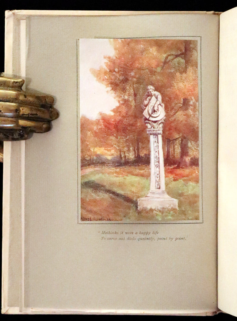 1914 Rare First Edition - A BOOK OF OLD SUNDIALS & THEIR MOTTOES, binding design by Jessie M. King.