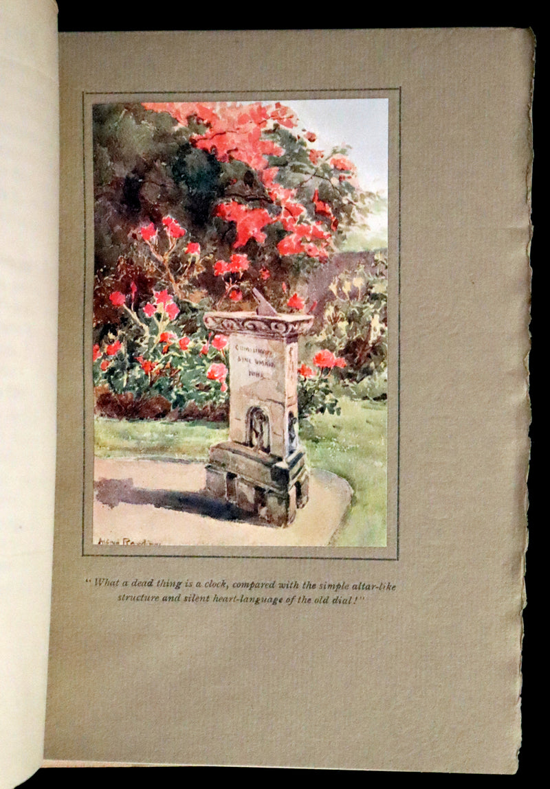 1914 Rare First Edition - A BOOK OF OLD SUNDIALS & THEIR MOTTOES, binding design by Jessie M. King.