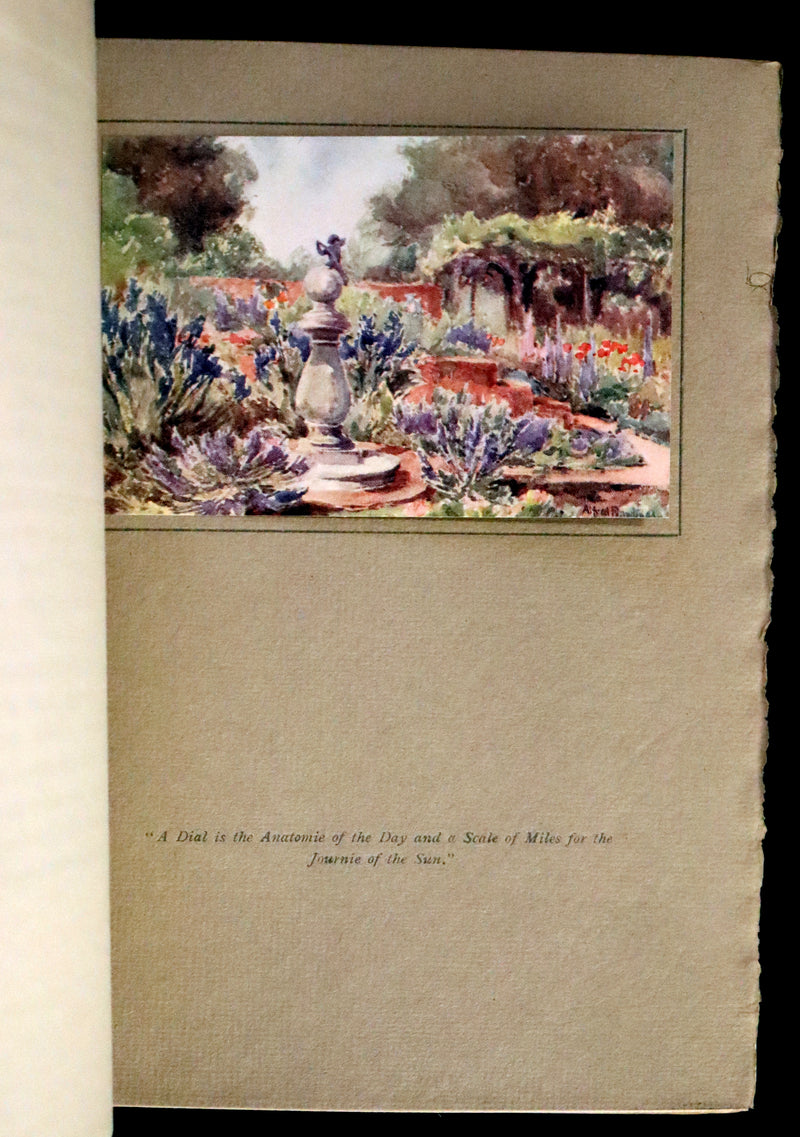 1914 Rare First Edition - A BOOK OF OLD SUNDIALS & THEIR MOTTOES, binding design by Jessie M. King.