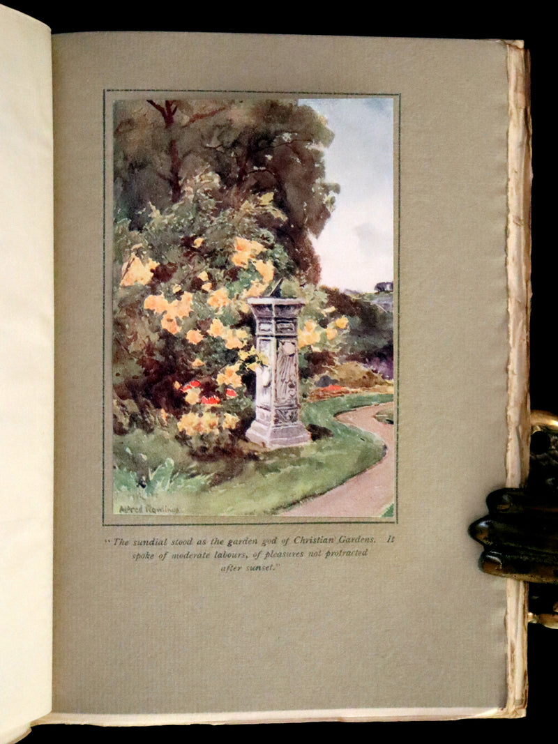 1914 Rare First Edition - A BOOK OF OLD SUNDIALS & THEIR MOTTOES, binding design by Jessie M. King.