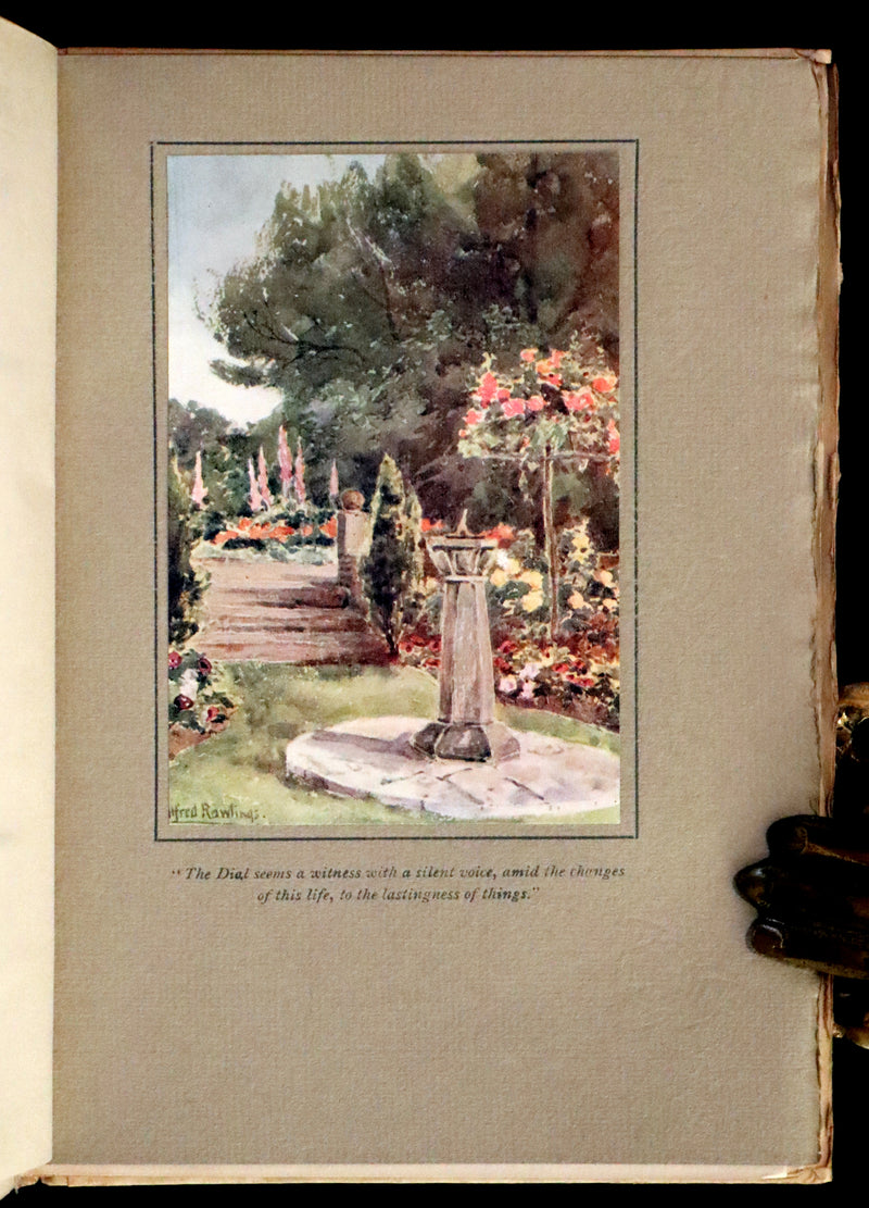 1914 Rare First Edition - A BOOK OF OLD SUNDIALS & THEIR MOTTOES, binding design by Jessie M. King.