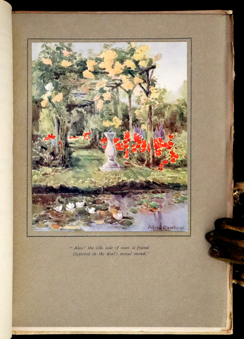 1914 Rare First Edition - A BOOK OF OLD SUNDIALS & THEIR MOTTOES, binding design by Jessie M. King.