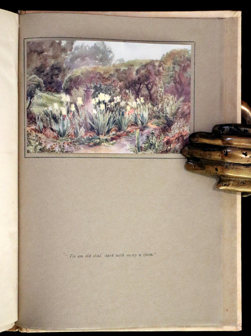 1914 Rare First Edition - A BOOK OF OLD SUNDIALS & THEIR MOTTOES, binding design by Jessie M. King.
