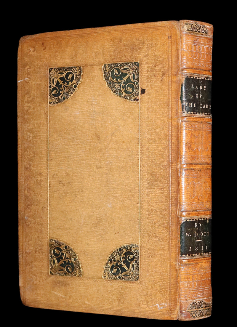 1811 Rare Book in a beautiful binding ~ The LADY OF THE LAKE by Sir Walter Scott Illustrated by Richard Westall.