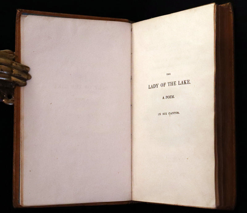 1811 Rare Book in a beautiful binding ~ The LADY OF THE LAKE by Sir Walter Scott Illustrated by Richard Westall.